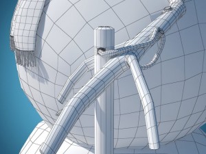 snowman skier 3D Model