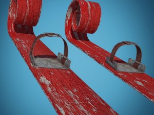 snowman skier 3D Model