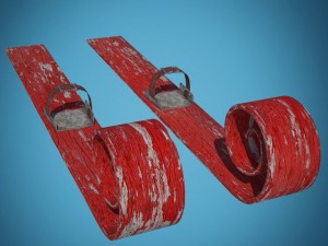 snowman skier 3D Model