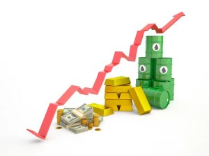 business line geld goud vat olie 3D Model