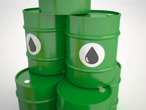 business line money gold barrel oil 3D Model