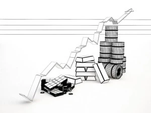 business line money gold barrel oil 3D Model
