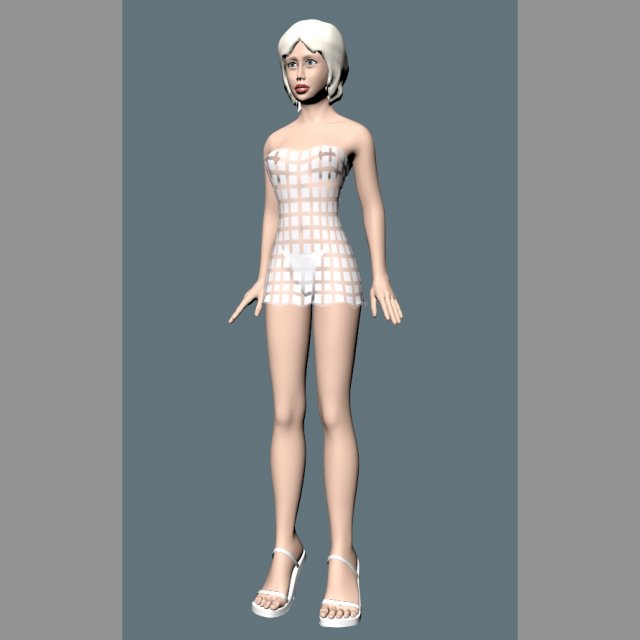 womennp2maxfbxobjmb 3Dモデル .c4d .max .obj .3ds .fbx .stl .blend 