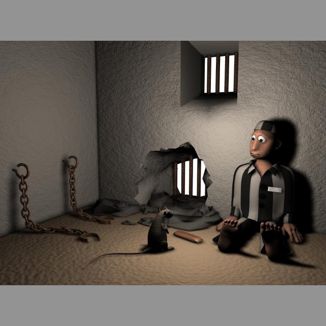 prisonycstlobjmbfbx Model 3D .c4d .max .obj .3ds .fbx .stl .blend 
