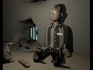 prisonycstlobjmbfbx Model 3D