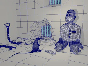 prisonycstlobjmbfbx 3D Model