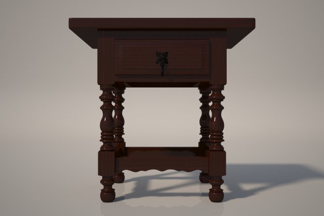 bedside table 3D 모델 .c4d .max .obj .3ds .fbx .stl .blend 