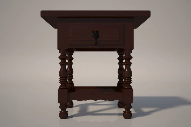bedside table 3D Model .c4d .max .obj .3ds .fbx .stl .blend 