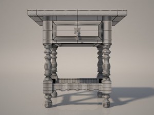 bedside table 3D 모델