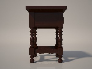 bedside table 3D 모델