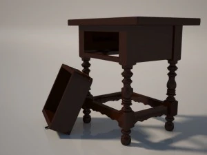 bedside table 3D Model