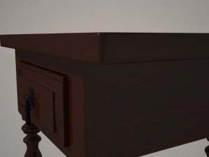 bedside table 3D 모델