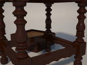bedside table 3D 모델