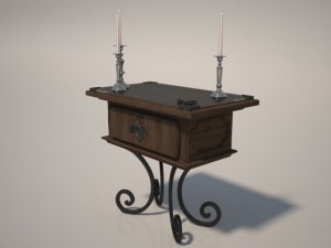 ancient mediumsized table Modello 3D