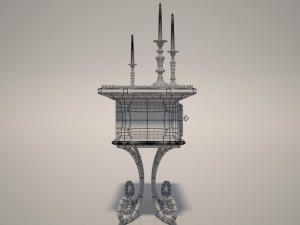 ancient mediumsized table Modello 3D