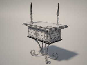 ancient mediumsized table Modello 3D