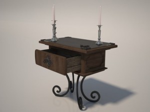 ancient mediumsized table Modello 3D