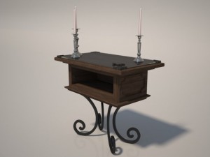 ancient mediumsized table Modello 3D