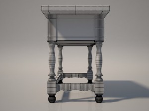 living room table 3Dモデル