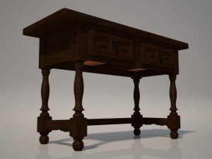 living room table 3Dモデル