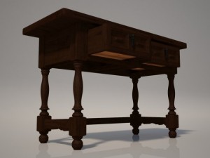living room table 3Dモデル