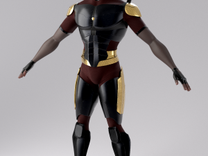 superhero mercenary Modello 3D