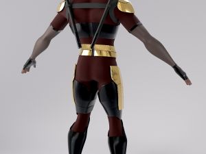 superhero mercenary Modelo 3D