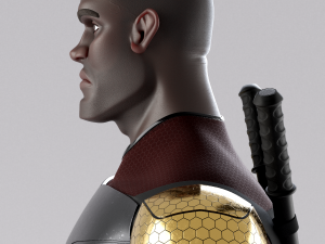 superhero mercenary Modelo 3D