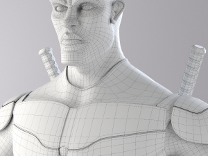 superhero mercenary Modelo 3D