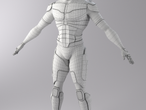 superhero mercenary Modelo 3D