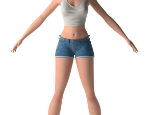 stylized woman 3Dモデル