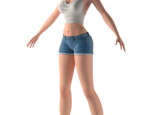 stylized woman 3Dモデル