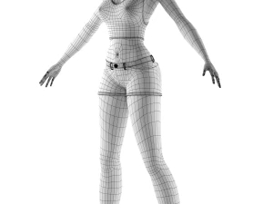 stylized woman 3D Model