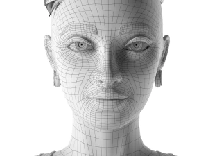 stylized woman 3D Model