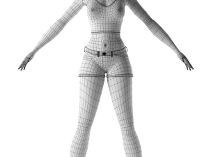 stylized woman 3D Model