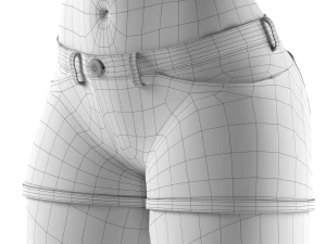 stylized woman 3D Model