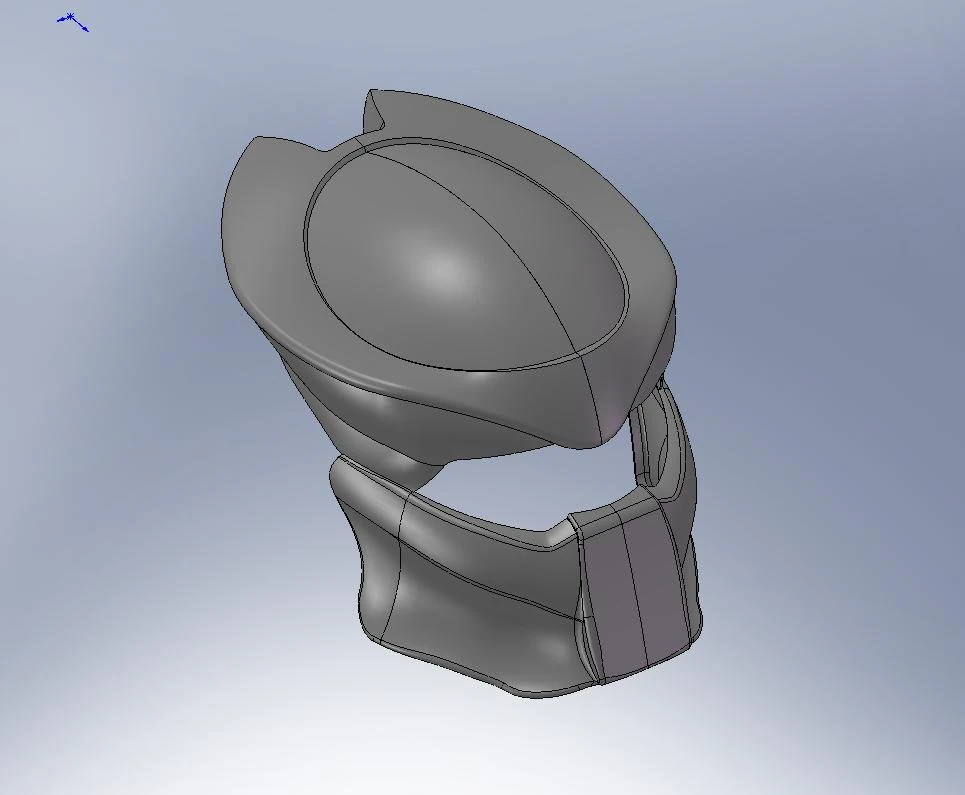 masque de pr&eacute;dateur Modèle 3D .c4d .max .obj .3ds .fbx .stl .blend 