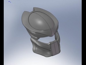 predator mask Model 3D