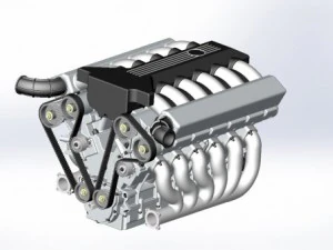 moteurv12 Modèle 3D