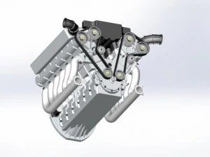 motorv12 3D Model