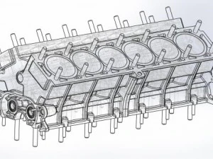 motorv12 3D Model