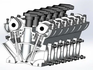motorv12 3D Model