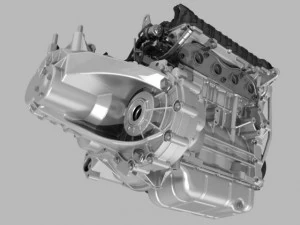 motore con trasmissione Modello 3D