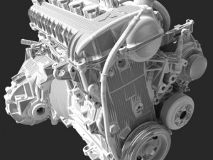 engine with transmission Modello 3D
