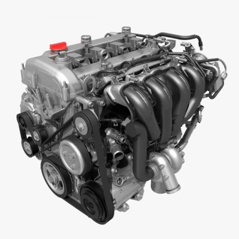 car 4 cylinder engine 01 3D Model .c4d .max .obj .3ds .fbx .stl .blend 