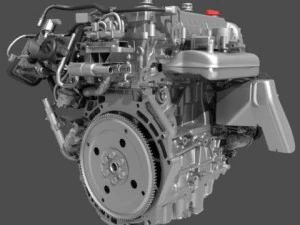 car 4 cylinder engine 01 3D Model