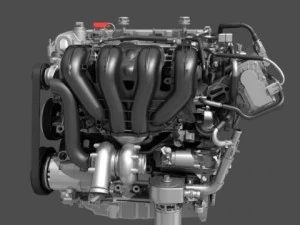 car 4 cylinder engine 01 3D Model
