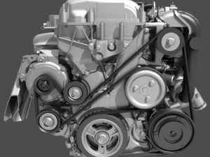 car 4 cylinder engine 01 3D मॉडल