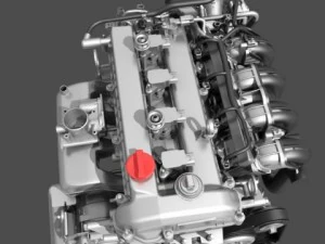 car 4 cylinder engine 01 3D Model