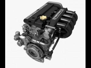4 cylinder engine 02 Model 3D